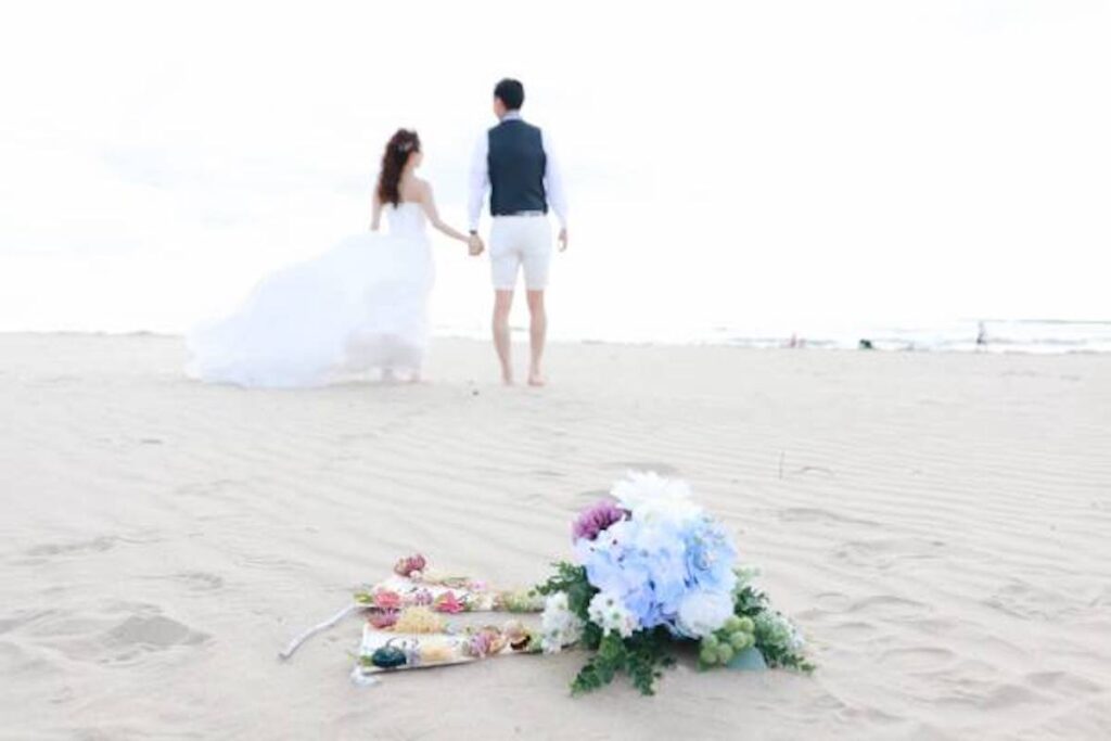 beachfront wedding at 5-star hotel in Nusa Dua
