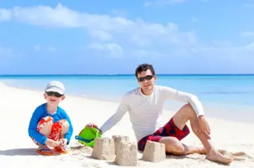 create a sun castle on your beach vacation